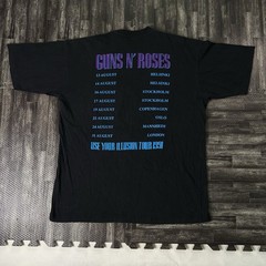 Vintage Guns N Roses Shirt XL EURO Black 90s Band Use Your Illusion II 1991