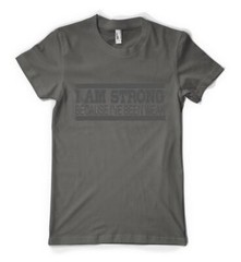I’m Strong Because I’ve Been Weak Inpirational Slogan Personalised Adult T Shirt