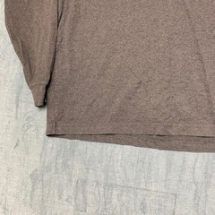 Carhartt Shirt Mens Large Gray Ribbed Knit Graphic Logo Loose Fit Heavyweight