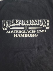 Vintage 1993 Harley Davidson Hamburg Germany T Shirt XXL Single Stitch Trinity 9