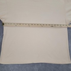 Vintage Eddie Bauer Shirt Mens Large Beige Made USA Pocket Basic Boxy Minimalist
