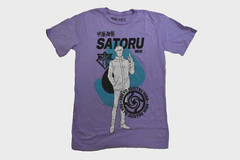Jujutsu Kaisen Mens Satoru Gojo Tonal Portrait Lavender T-Shirt New XS