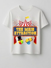Circus Attraction Vintage Carnival Theme Party T-Shirt