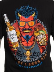 Sullen Men’s Helluva Time Short Sleeve Premium T-shirt Devil Drinking Tequila
