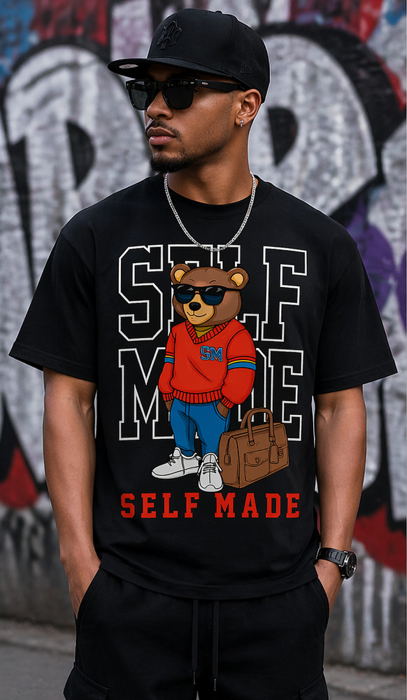 Mens 6XL Big Tall Self Made Streetwear Sneaker Tee Shirt Sneaker