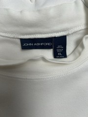 John Ashford Thin Sweat Shirt In Size XL White