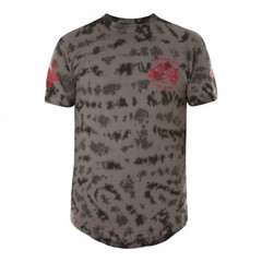 Affliction Men’s Grunge Skull T-Shirt XL | Red Foil “Live Fast” Vintage Style