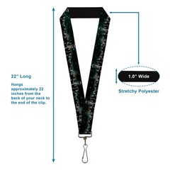 1.0 Inch Lanyard Seattle Vivid Skyline Space Dust ID Badge Holder Strap