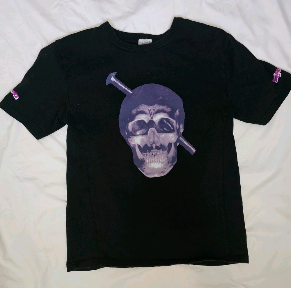 Screwhead Men’s M Tshirt Graphic Tee Black Short Sleeve Skull