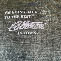 Cathouse Hollywood T-Shirt Mens Small Black Acid Wash Riki & Taimes World Famous