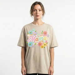 Pastel Mama Flower Retro Vintage Mothers Day T-Shirt Colorful Spring Tee