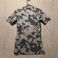 Nike Pro Combat Compression Shirt Tee Mens L camo black gray fitted Dri Fit