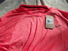 NWT Nike Stride dri fit ADV running T, men’s XXL, bright orange, 100% polyester