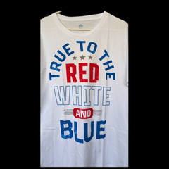 True To The Red White And Blue Graphic Tee – Size XL – All Genders