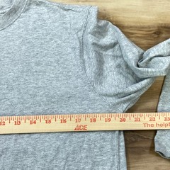 Lands’ End Super-T Shirt Men Medium Tall Minimalist 100% Cotton Gray Long Sleeve