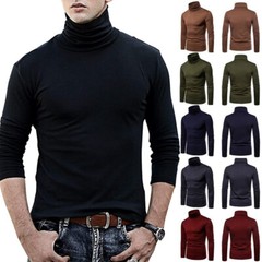 Men’s Thermal Long Sleeve Compression Shirts Turtleneck Winter Base Layer Top US
