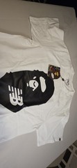 A Bathing Ape x New Balance Graphic Logo Crew Neck T-Shirt Men’s M White