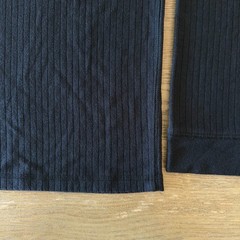 VINCE Men’s Long-Sleeve Ribbed Knit Henley Top-Black-Crewneck Casual Basic-Sz XL
