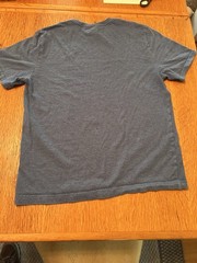Banana Republic Mens Signature Midweight T-Shirt Med Organic Cotton Washed Blue