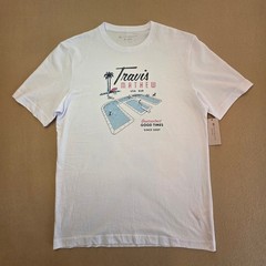 Travis Mathew On Vacation T-Shirt White Sz Medium NWT