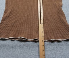 Hometown Thermal Shirt Mens XL Brown Waffle Knit Long Sleeve Made in USA Casual