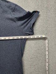 H&M Men Shirt L Gray Crew Neck Short Sleeve Flat Front Stretch Pullover Tee