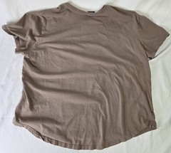 Cotton On Mens 2XL Longline T-Shirt Dark Beige “New States Unknown Projects”