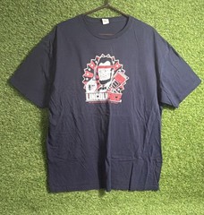 Abraham Lincoln Rambo Graphic T-Shirt Navy Blue Action Hero Funny Patriotic XL