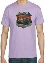 Adult DryBlend® T-Shirt – ( MEET ME ON ROUTE 66- HOT ROD / PIN-UPS / HOTTIES)