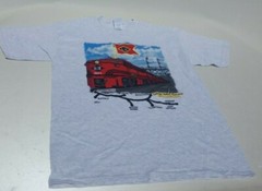Vtg Train Lehigh Valley Railroad T Shirt 604 Daylight Sales.