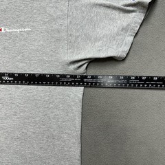 Champion T-Shirt Mens Large Heathered Gray Spell Out Logo Classic Tee Casual GUC