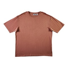 Vintage Y2K Claiborne LUXE Silk Blend Rib Knit T-shirt XL Orange Luxury Crew Tee