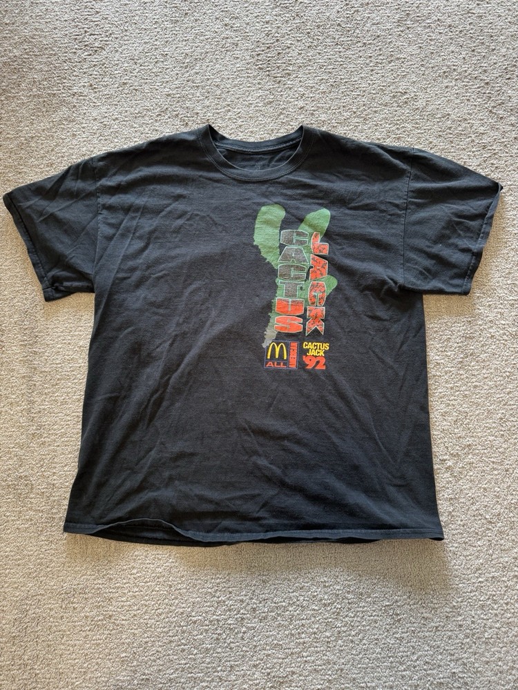 McDonald’s Cactus Jack 92 All American Games Graphic Print Black Crew Neck Tee