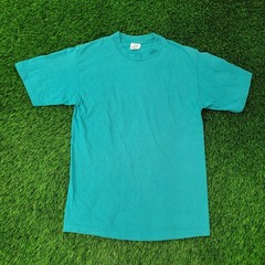 Vintage 90s MOD Stripes Blank Shirt S/M 20×28 Blue USA