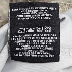 Vie + Riche Paris Camo Graphic T-Shirt Medium Grey Digital Print Curved Hem
