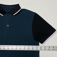 Primark Teal Blue Colorblock Polo Dress Sz XS Short Sleeve Preppy Casual EX14