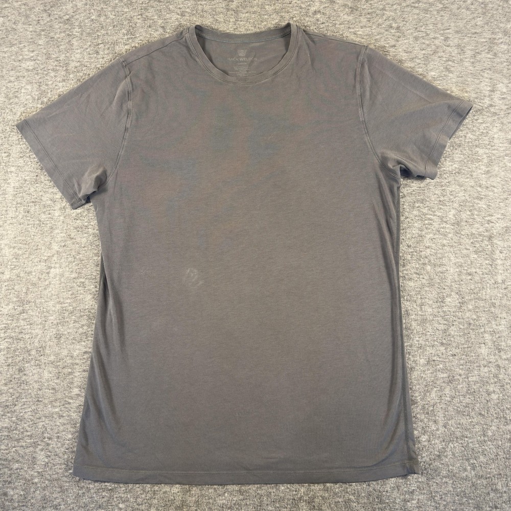 Mack Weldon Shirt Mens Large Gray Crew Neck Short Sleeve Soft Casual Tee