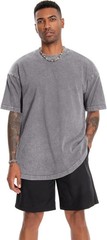 Oversized Tshirt for Men Short Sleeve Vintage Washed Cotton Basic Loose Tee 2026
