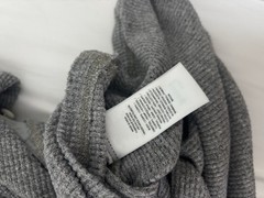 Ralph Lauren RRL Waffle Knit Men’s Henley Size L Grey (Original Price $145)