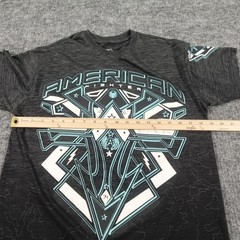 American Fighter Graphic T-shirt Mens Medium Gray Heather Cotton/Polyester MMA