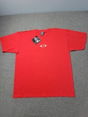 Oakley Silicone T-Shirt Mens XL Red Short Sleeve Gorpcore Vintage Software Tee