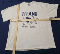 Titans Holiday Classic Shirt Mens Size XL White Year Event Basketball Tournament