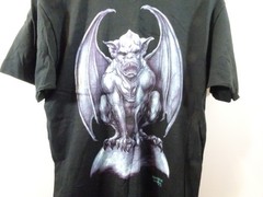 Vintage Fashion Victim Gargoyle 1995 Black T-shirt Large Single Stitch USA Made