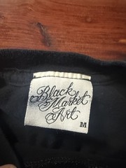 Black Market Art Co. Vintage Ouija Board T-Shirt Size Medium Black