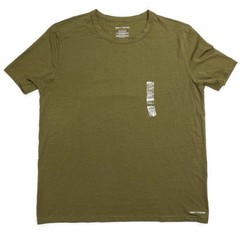 Pair of Thieves Mens XL Olive Green Short Sleeve Crewneck T Shirt Cotton Blend