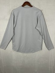 Bylt Drop Cut Lux Long Sleeve Shirt Men’s XL Grey Solid Stretch Gym Performance