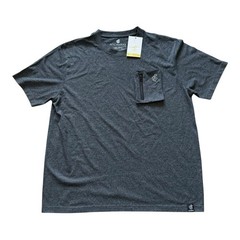 NEW Rocawear Mens 2XL Gray Pocket Tee T Shirt Zip Chest Logo Casual Streetwear