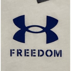 Under Armour Freedom Flag T-Shirt – Men’s, White/Royal, 2XL, #1370810 **NEW**