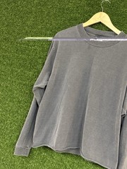 Shaka Wear Super Max Heavy Grey Dye Long Sleeve Shirt Large