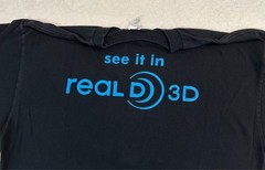 Vintage 2000s 2009 Avatar Movie RealD 3D Promotional Theatre Release T-Shirt XL